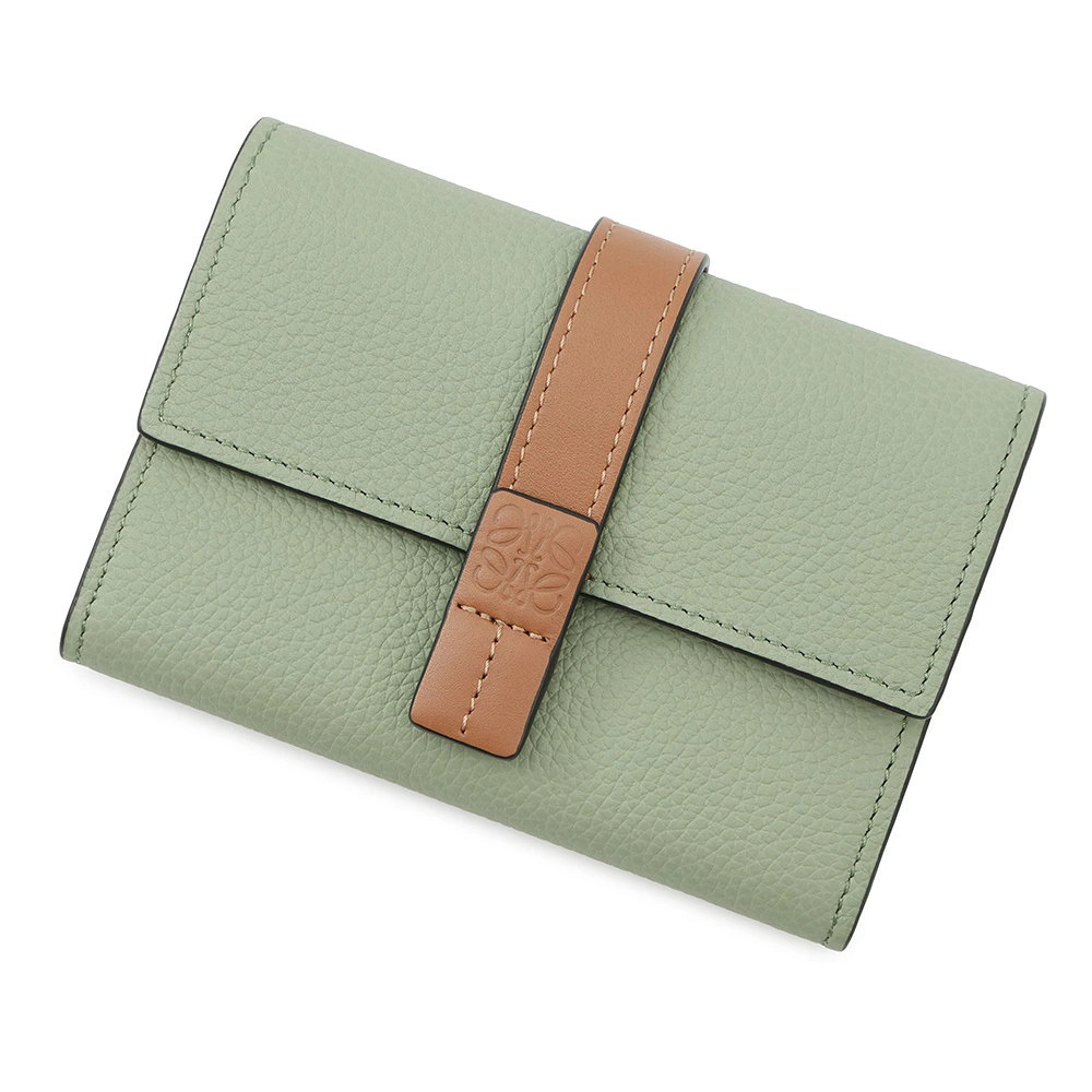 Loewe Tri fold Wallet Vertical Calf Leather